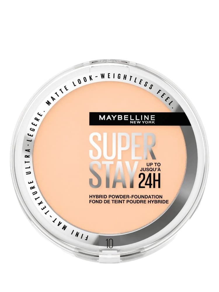 Maybelline New York Superstay 24H Fond de Teint-Poudre Hybride Haute Couvrance 9 g - Teinte : 10